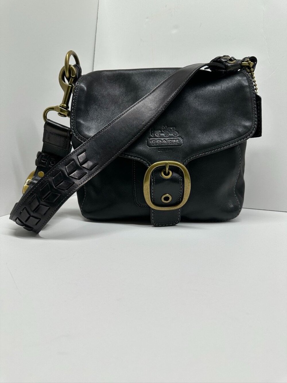 Vintage Coach Bleeker Legacy Tattersall Flap Shoulder Bag No: 11419